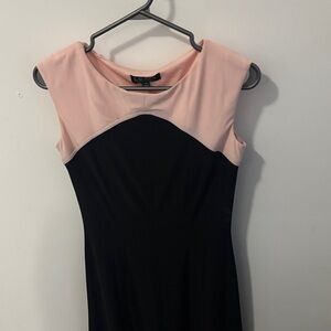 Ralph Lauren Black and Pink Midi Dress